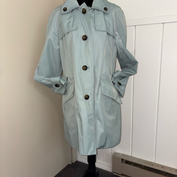 London Fog Jackets & Blazers - London Fog Sky Blue Trench Coat